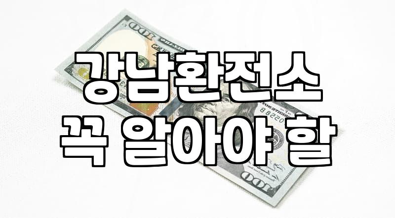 Finding a Convenient Currency Exchange Spot in Major Seoul Districts