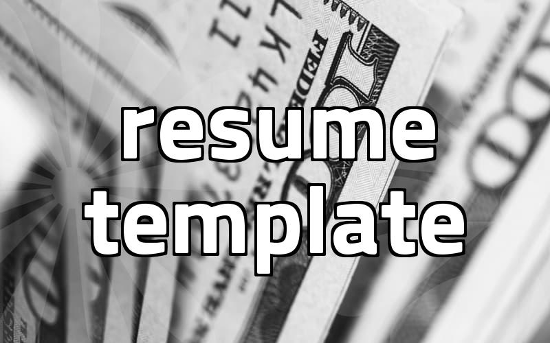 English resume format standards and drafting procedures