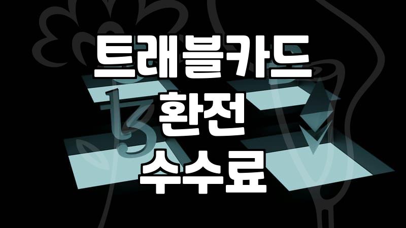 공항 환전소 대신 트래블카드를 챙기게 되는 이유