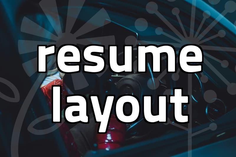 영문이력서양식 layout rules and structural requirements