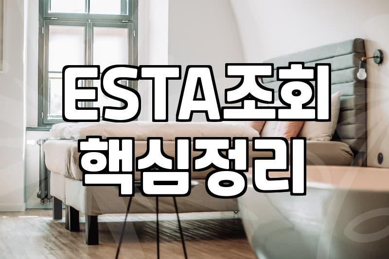 미국 방문 전 챙겨야 할 ESTA 신청과 실무적인 확인 방법